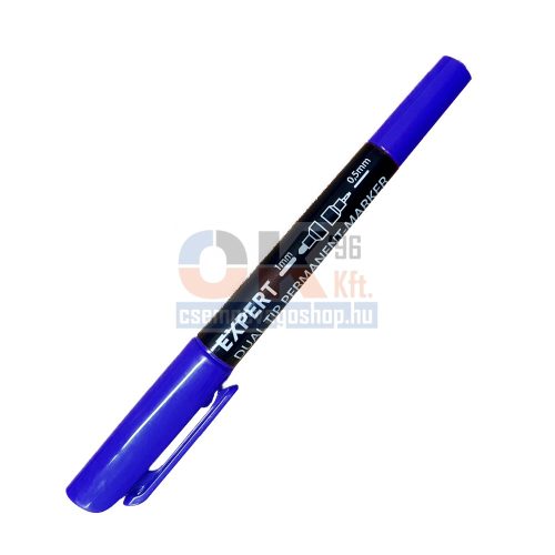 Expert kétoldalas jelölő filc kék 0,5 / 1 mm (8433010)