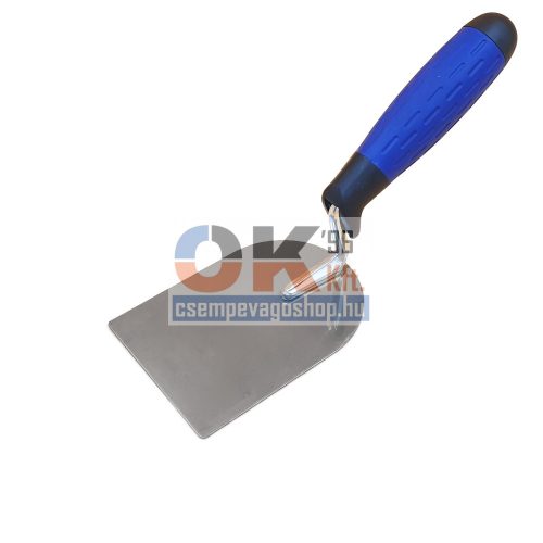 Bautool gipsz és burkolókanál inox 80mm soft nyél (b640280)