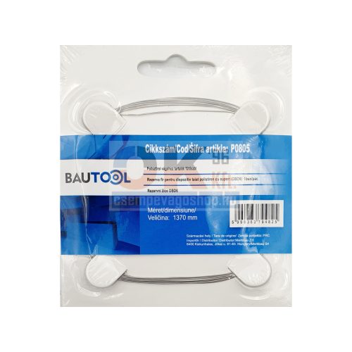 Bautool polisztirol vágóhoz tartalék fűtőszál (DBD6-hoz) 1 db/cs,1370mm (bp0805)