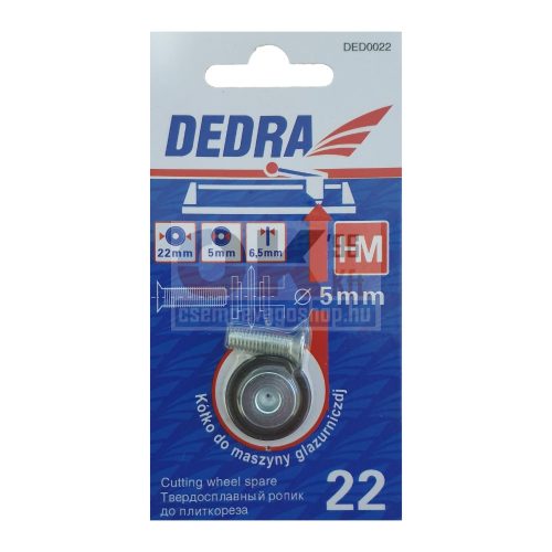 Dedra csempevágókerék 22x6,5x5mm (ded0022)