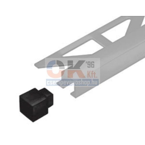 Durosol DPSAE 110 négyzet külső sarok matt fekete élvédőhöz 11mm 2db (dpsae110swy2)