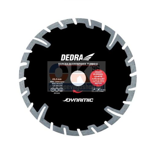 Dedra Super szegmens gyémántárcsa 115 / 22,2mm  Dynamic  (hp2131)