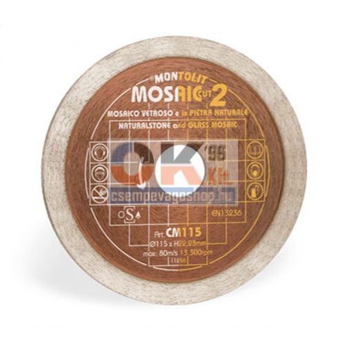 Montolit CM Mosaic vágótárcsa 115x22,2 mm (mtcm115)