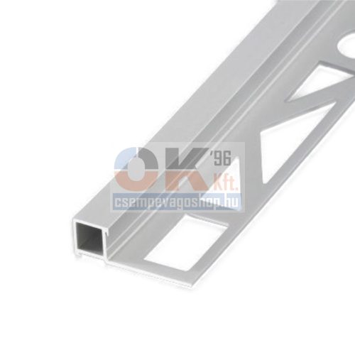 Proquadrat QAS 1251 négyzet profil matt ezüst élvédő 12,5mm / 250cm (proqas1251)