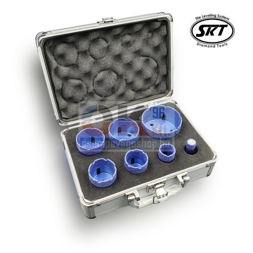 SKT PRO gyémánt lyukfúró készlet 14-25-35-40-45-51-67 mm +koffer (skt356006)