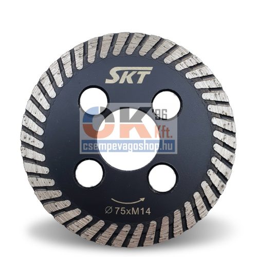 SKT 519 turbo gyémánttárcsa 75×22,2mm (skt519075cs)