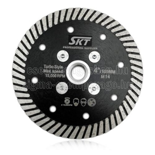 SKT 519 turbo gyémánttárcsa 105mm x M14 (skt519105)